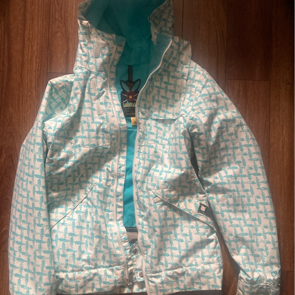 Burton Teal Jacket with Logo